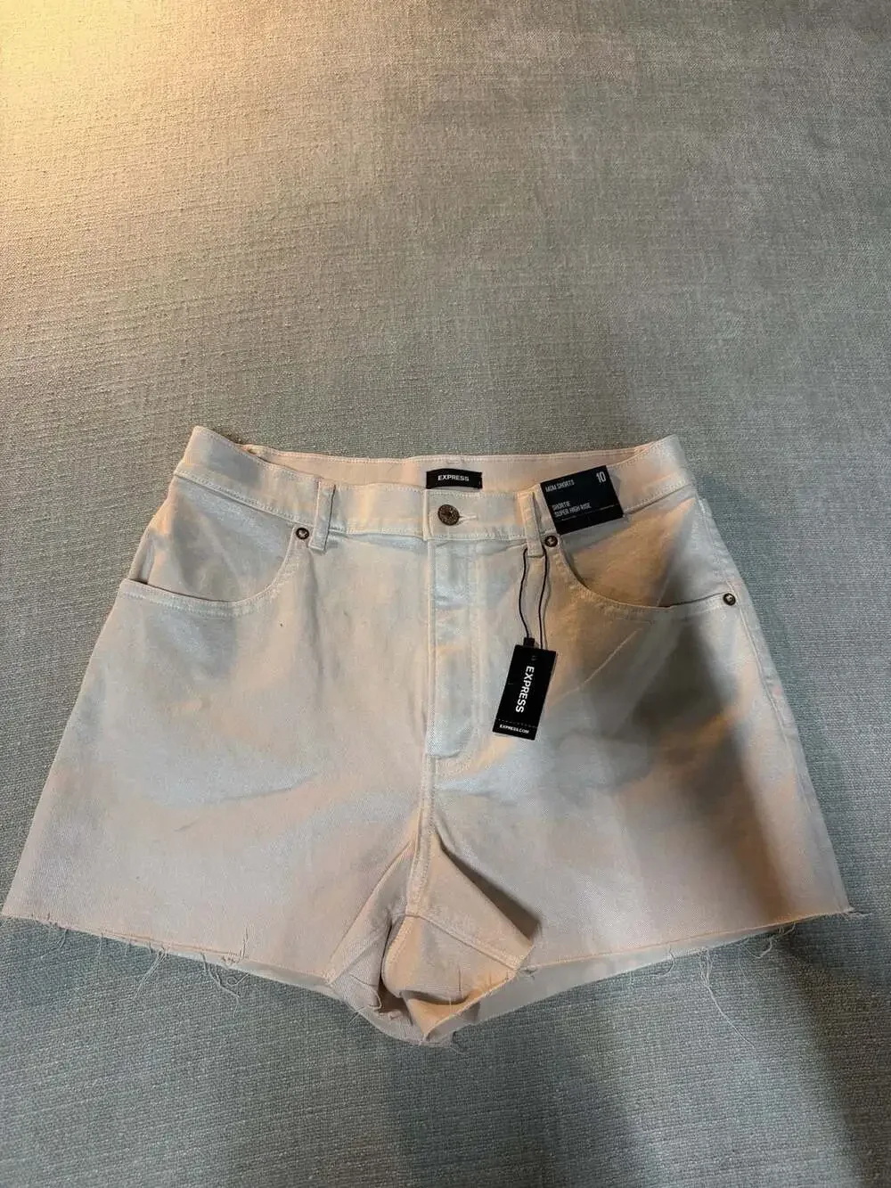Express Mom Shorts Shortie Super High Rise Size 10